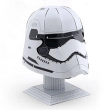 Load image into Gallery viewer, Metal Earth Star Wars First Order Stormtrooper Helmet (Color) Steel Model Kit