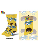 Load image into Gallery viewer, Moon Pie Yellow Crew Socks