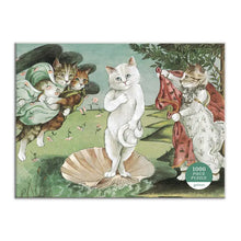 Load image into Gallery viewer, Birth of Venus 1000pc Meowsterpiece of Western Art Cat Puzzle by Galison