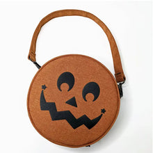 Load image into Gallery viewer, Jack O'Lantern Circle Odor Absorbent Stash Shoulder or Handbag