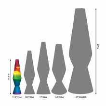 Load image into Gallery viewer, 11.5" Rainbow Lava Lamp