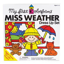 Load image into Gallery viewer, Miss Weather Dress Up Set My First Colorforms