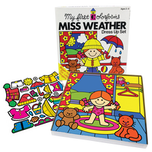 Load image into Gallery viewer, Miss Weather Dress Up Set My First Colorforms