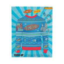 Load image into Gallery viewer, Festivus Ugly Sweater Shaped 1000pc Puzzle by Aquarius