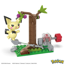Load image into Gallery viewer, Pichu's Forest Forage Pokemon Mega Bloks Set