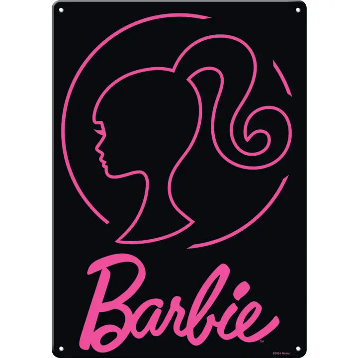 Barbie Pink Silhouette Tin Sign – Geektopia by KAC Barbie Pink Silhouette Tin Sign – Geektopia by KAC
