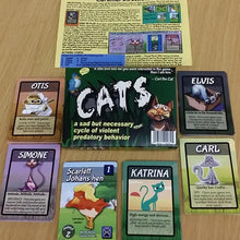 Load image into Gallery viewer, Cats: A Sad But Necessary Cycle of Violent Predatory Behavior Card Game