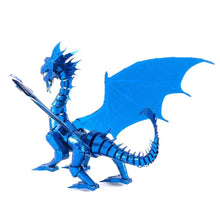 Load image into Gallery viewer, Metal Earth Premium Series Blue Dragon Steel Model Kit