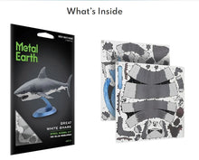 Load image into Gallery viewer, Metal Earth Great White Shark Steel Model Kit