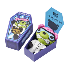Load image into Gallery viewer, Dr. Beargrave 5" Deddy Bear Coffin Box Plush