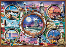 Load image into Gallery viewer, Lighthouses 1000pc Puzzle by Cobble Hill