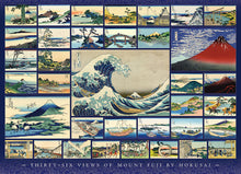 Load image into Gallery viewer, Thirty-Six Views of Mount Fuji by Hokusai 1000pc Puzzle by Cobble Hill