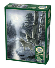 Load image into Gallery viewer, Wolves by Moonlight 1000pc Puzzle by Cobble Hill