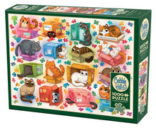 Load image into Gallery viewer, Cats vs Puzzles 1000pc Puzzle by Cobble Hill