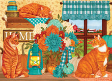 Load image into Gallery viewer, Pumpkin Patch Cats 500pc Puzzle by Cobble Hill