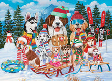 Load image into Gallery viewer, Snow Day! 500pc Dogs Puzzle by Cobble Hill