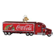 Load image into Gallery viewer, Coca-Cola Christmas Truck Glass Ornament by Old World Christmas