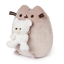 Load image into Gallery viewer, Pusheen Holding Gund Kai Bear 9.5" Plush by Gund