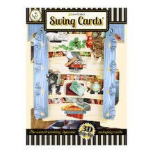Load image into Gallery viewer, Cats in the Library 3-D Swing Card Blank Greeting Card by Santoro