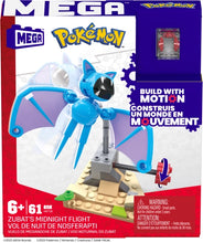 Load image into Gallery viewer, Zubat's Midnight Flight Build with Motion Mega Bloks Set