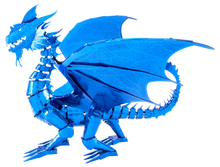 Load image into Gallery viewer, Metal Earth Premium Series Blue Dragon Steel Model Kit