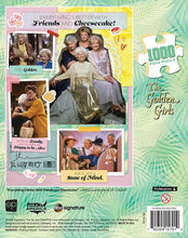Load image into Gallery viewer, Golden Girls Everything's Better with Friends and Cheesecake 1000pc Puzzle
