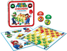 Load image into Gallery viewer, Super Mario & Luigi Checkers & Tic-Tac-Toe Collector's Game Set