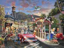 Load image into Gallery viewer, Thomas Kinkade Looney Tunes Backlot Shenanigans 500pc Puzzle by Ceaco