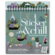 Load image into Gallery viewer, Succulents & Crystals Sticker & Chill
