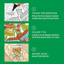 Load image into Gallery viewer, Trace-by-Groove Jungle Oasis FlowArt by Lifelines