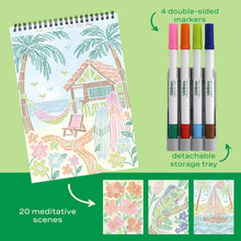 Load image into Gallery viewer, Trace-by-Line Tropical Paradise FlowArt by Lifelines