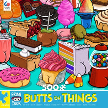 Load image into Gallery viewer, Butts on Things Sweet Cheeks 500pc Puzzle by Ceaco
