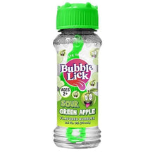 Load image into Gallery viewer, Bubble Lick 2.5oz Sour Green Apple Bubble Treats Food Grade Bubbles