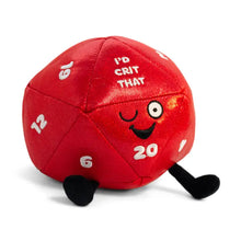 Load image into Gallery viewer, I'd Crit that D20 Plush by Punchkins