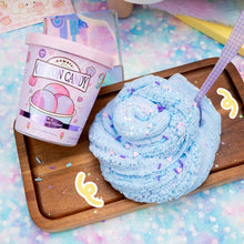 Load image into Gallery viewer, Cotton Candy Scented Ice Cream Pint Slime by The Kawaii Slime Company