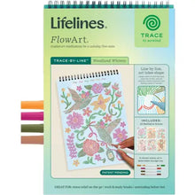 Load image into Gallery viewer, Trace-by-Line Woodland Whimsy FlowArt by Lifelines