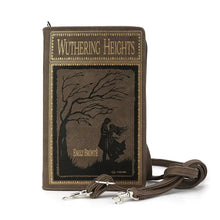 Load image into Gallery viewer, Wuthering Heights Book Style Vinyl Clutch or Crossbody Style Bag