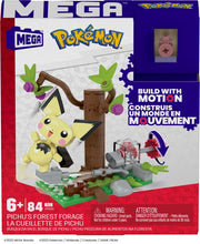 Load image into Gallery viewer, Pichu's Forest Forage Pokemon Mega Bloks Set