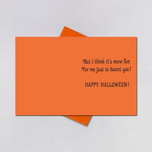 Load image into Gallery viewer, Little Ghost Trick or Treat Reproduction Vintage Halloween Card from Laughing Elephant