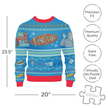 Load image into Gallery viewer, Festivus Ugly Sweater Shaped 1000pc Puzzle by Aquarius