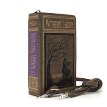 Load image into Gallery viewer, Wuthering Heights Book Style Vinyl Clutch or Crossbody Style Bag
