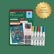 Load image into Gallery viewer, Deck the Halls Metallic Ink Dot-By-Letter Mini FlowArt by Lifelines