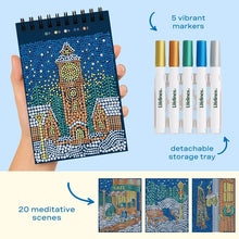 Load image into Gallery viewer, Frosted Village Dot-By-Letter Metallic Ink Mini FlowArt by Lifelines