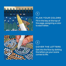 Load image into Gallery viewer, Frosted Village Dot-By-Letter Metallic Ink Mini FlowArt by Lifelines