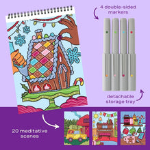 Load image into Gallery viewer, Home For the Holidays Color to Reveal Scented FlowArt by Lifelines
