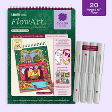 Load image into Gallery viewer, Home For the Holidays Color to Reveal Scented FlowArt by Lifelines
