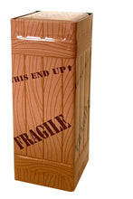Load image into Gallery viewer, A Christmas Story Fragile "FRA-GEE-LAY" Sour Orange Leg Lamp Candy in Crate Shaped Tin