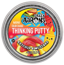 Load image into Gallery viewer, Ketchup and Mustard 2" Mini Thinking Putty