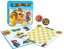Load image into Gallery viewer, Super Mario vs. Bowswer Checkers & Tic-Tac-Toe