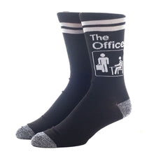 Load image into Gallery viewer, The Office 3 Pack Crew Socks in Mini Dunder Mifflin Paper Box